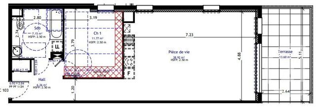 Appartement à vendre - 2 pièces - 64.1 m2 - JARDIN - 38 - RHONE-ALPES - Century 21 Hestia Ldi